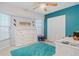 Bright bedroom with built-in storage and window seating at 5001 Richmond Ter, North Port, FL 34287