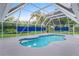 Enjoy this relaxing screened-in pool area with plenty of space for lounging at 5001 Richmond Ter, North Port, FL 34287