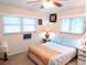 Bedroom featuring a double bed and ceiling fan at 20347 Mount Prospect Ave, Port Charlotte, FL 33952