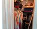 Well-organized closet with ample hanging space and shelving at 26470 Rampart Blvd # 123, Punta Gorda, FL 33983