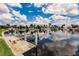 Enjoy your private boat dock with lift and stunning water views at 3621 Whippoorwill Blvd, Punta Gorda, FL 33950