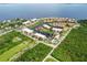 Aerial view showing location of condo within a larger waterfront community at 25188 Marion Ave # C301, Punta Gorda, FL 33950