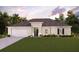 One-story home with attached garage and landscaped front yard at 13164 Fort Braggs Ave, Port Charlotte, FL 33981
