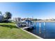 Boat dock with covered slip and canal access at 3251 White Ibis Ct # A4, Punta Gorda, FL 33950