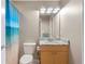 Clean bathroom with granite countertop and tub shower combo at 1186 Rio De Janeiro Ave # 104, Punta Gorda, FL 33983