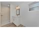 Clean bathroom with white vanity and shower at 3847 E Price Blvd, North Port, FL 34288
