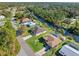 Aerial view of a neighborhood with waterfront property at 1516 Natrona Dr, North Port, FL 34286