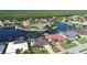 Aerial view of waterfront community, showcasing homes and canals at 2259 Ryan Blvd, Punta Gorda, FL 33950