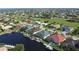 Aerial view of waterfront homes and community at 2259 Ryan Blvd, Punta Gorda, FL 33950