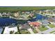 Aerial view of waterfront community, showcasing homes and canals at 2259 Ryan Blvd, Punta Gorda, FL 33950