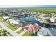 Aerial view of waterfront community with houses and canals at 2259 Ryan Blvd, Punta Gorda, FL 33950