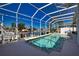 Inviting screened pool with canal views at 2259 Ryan Blvd, Punta Gorda, FL 33950