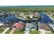 Aerial view of waterfront community, showcasing homes and canals at 2259 Ryan Blvd, Punta Gorda, FL 33950