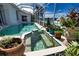 Spacious spa with surrounding plants and canal view at 2259 Ryan Blvd, Punta Gorda, FL 33950