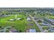 Aerial view showing a neighborhood with spacious lots and new construction at 17314 Cape Horn Blvd, Punta Gorda, FL 33955