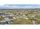 Aerial view of a luxury waterfront community with many new homes and large lots at 17314 Cape Horn Blvd, Punta Gorda, FL 33955