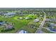 Aerial view of a luxury community with large homes and lush landscaping at 17314 Cape Horn Blvd, Punta Gorda, FL 33955