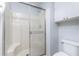 Shower stall with glass enclosure and tiled flooring at 3300 Loveland Boulevard # 1904, Port Charlotte, FL 33980