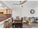 Dining area with wooden table and chairs, near kitchen at 22375 Edgewater Dr # 126, Port Charlotte, FL 33980