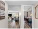 View of living room and Primary bedroom from condo entryway at 22375 Edgewater Dr # 126, Port Charlotte, FL 33980