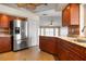 Kitchen features stainless steel appliances and granite countertops at 5149 Latham Ter, Port Charlotte, FL 33981