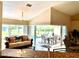 Open living space with pool view and sliding glass doors at 530 Kensington St, Port Charlotte, FL 33954
