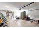Unfinished garage with ample space for storage and workshop at 20340 Zelda Ave, Port Charlotte, FL 33952