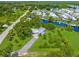 Aerial view of the home and property, highlighting the large lot and waterfront location at 8516 Riverside Dr, Punta Gorda, FL 33982