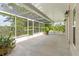 Spacious screened patio extending the living space outdoors at 8516 Riverside Dr, Punta Gorda, FL 33982