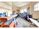 Well-organized storage area with shelves and workbench at 96 Vivante Blvd # 96211, Punta Gorda, FL 33950