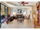 Relaxing living room with a brown sofa and tiled floors at 96 Vivante Blvd # 96211, Punta Gorda, FL 33950