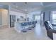 Beautiful kitchen with a large island, seating, stainless steel appliances, and ample counter space at 15240 Spanish Point Dr, Port Charlotte, FL 33981