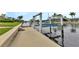 Private dock with boat lift for easy water access at 1797 Boca Raton Ct, Punta Gorda, FL 33950