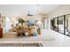 Living room showcasing an open floor plan, comfortable seating, and pool views at 2807 Via Paloma Dr, Punta Gorda, FL 33950