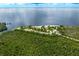 Aerial view of a park with beach access and parking at 2807 Via Paloma Dr, Punta Gorda, FL 33950