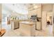 Large kitchen with island, granite counters, and stainless appliances at 2807 Via Paloma Dr, Punta Gorda, FL 33950