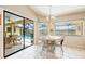 Breakfast nook with pool and canal views at 2807 Via Paloma Dr, Punta Gorda, FL 33950