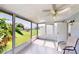 Relaxing screened porch overlooking backyard at 8724 Agress Ave, North Port, FL 34287
