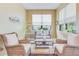 Relaxing sunroom featuring wicker furniture and large windows at 2555 Brassica Dr, North Port, FL 34289