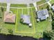 Aerial view of property including yellow boundary line at 3107 Easy St, Port Charlotte, FL 33952
