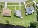 Aerial lot view of property and neighboring houses at 3107 Easy St, Port Charlotte, FL 33952