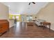 Bright living room featuring hardwood floors, comfy seating and natural light at 1639 Nuremberg Blvd, Punta Gorda, FL 33983