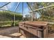 Relaxing hot tub area screened in for privacy at 1639 Nuremberg Blvd, Punta Gorda, FL 33983