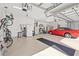 Spacious two-car garage with overhead storage and room for bikes at 14176 Saul Ln, Port Charlotte, FL 33981