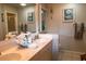 Double vanity bathroom with ample counter space and storage at 3721 Monday Ter, North Port, FL 34286