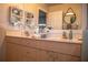 Double vanity bathroom with good storage and modern fixtures at 3721 Monday Ter, North Port, FL 34286