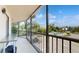 Enjoy your morning coffee on this screened balcony at 25188 Marion Ave # D101, Punta Gorda, FL 33950