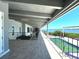 Balcony with water views and access to the pool at 1185 Bayshore Dr, Englewood, FL 34223