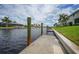 Private boat dock with access to the waterway at 3800 Bal Harbor Blvd # 212, Punta Gorda, FL 33950