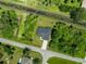 Single-Gathering home with a paved driveway and lush landscaping at 8302 Wawana Rd, North Port, FL 34287